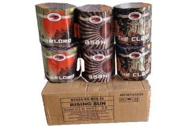 Rising Sun - 2024 (Mixed Case of 6 x 19 Shot Barrages)